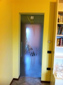 porta mod. tutto vetro